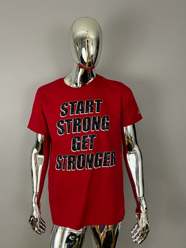 New Balance Red Graphic T-Shirt Size 