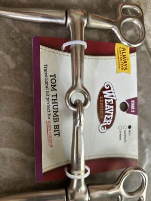 NEW WEAVER TOM THUMB Thumb Bit HORSE BIT MILD TRANSITIONAL BIT | eBay