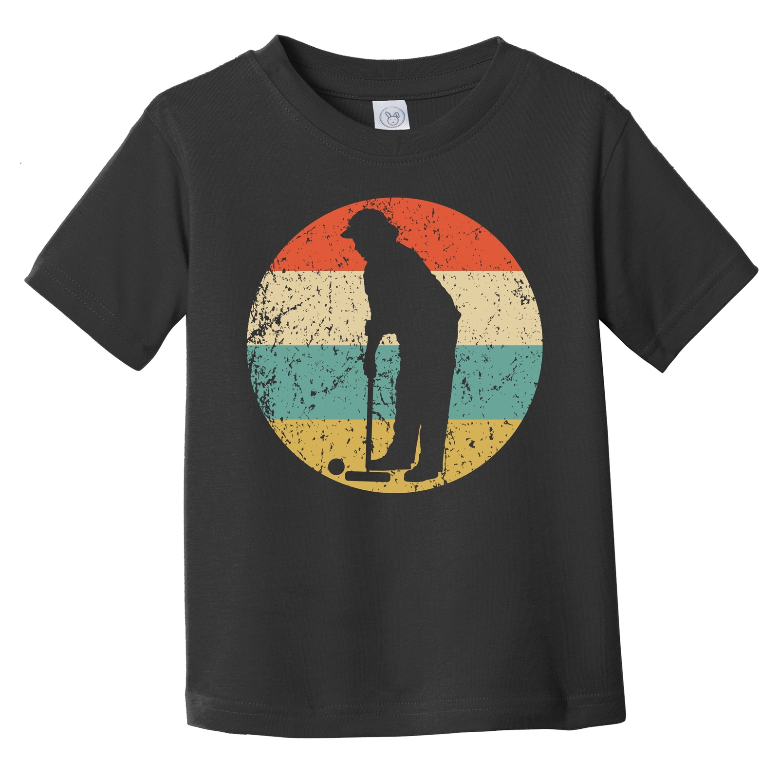 Croquet Player Silhouette Retro Croquet Infant Toddler TShirt eBay
