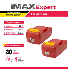 2x 20V 3Ah Li-ion Battery for Craftsman 26302, 26314, 28128, 25708