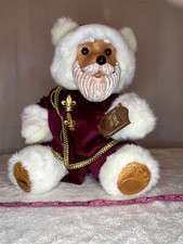 Robert Raikes Collectibles Wooden Faced Bear - Mr Santa Claus 18" Christmas