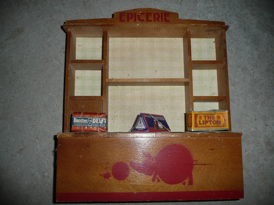 ANCIENNE EPICERIE "COCHON PORTE-BONHEUR" factices – poupée – dînette - marchande - Photo 4/4