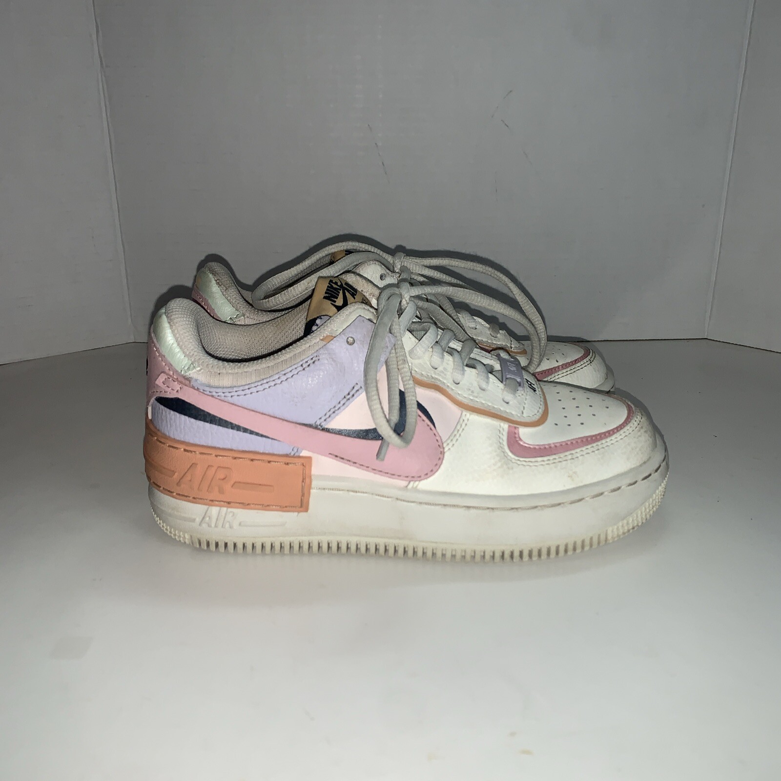 Nike Air Force 1 Shadow Orange Chalk Pink Glaze Womens Casual Sneakers