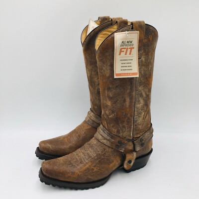 Roper Men s Desert Sand Lug Leather Biker Boots Size US 9 D Medium