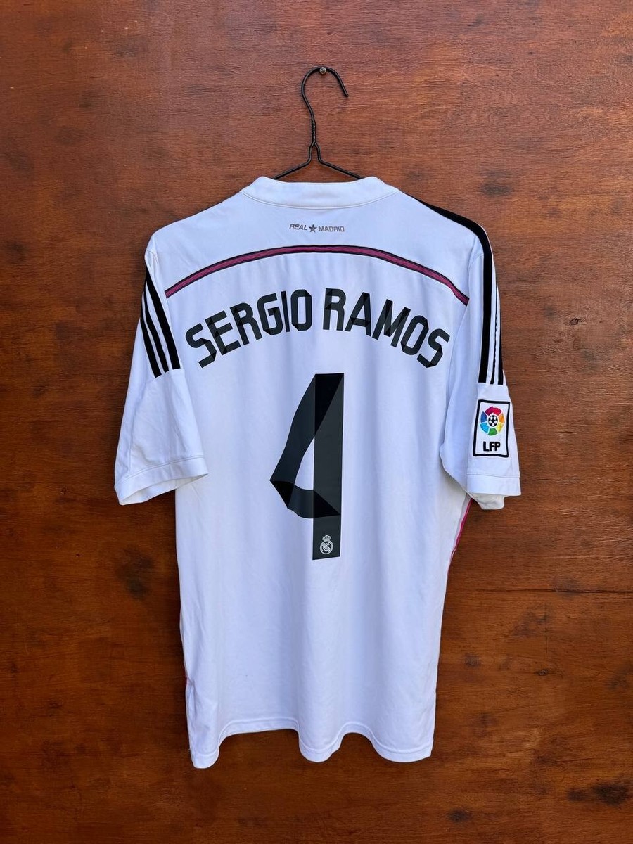 2014-15 RealMadrid Sergio Ramos ユニフォーム Real Madrid Home Shirt 2014/15 BNWT Sergio Ramos #4 (L