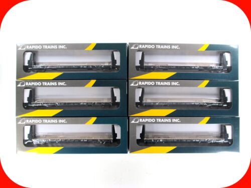 HO Scale ***CANADIAN PACIFIC*** Bulkhead Flat Car 6-Pack - Rapido Trains 147002A