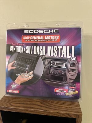 SCOSCHE GM1488B DIN Installation Kit 98 99 2000 Full Size GMC & Chevy Pickup