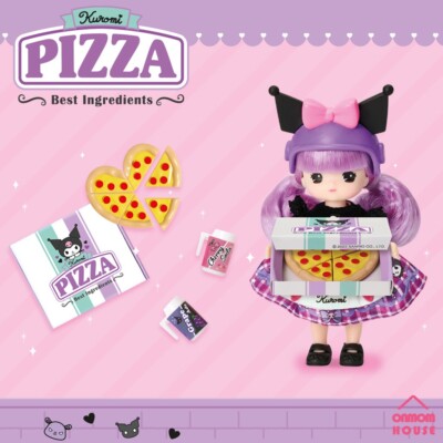 Sanrio Characters x Little Mimi Kuromi Pizza Place Figure Doll Toy