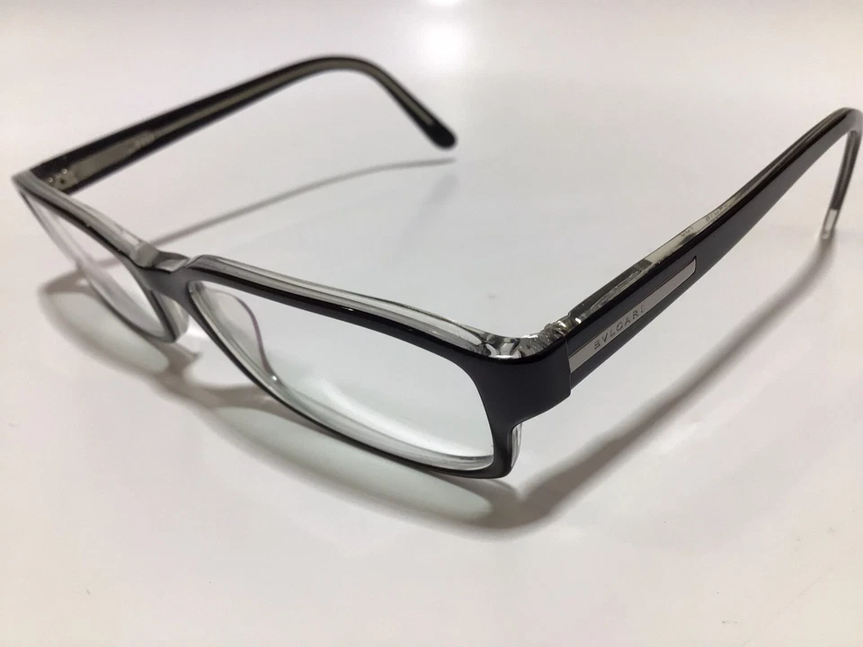 $365 BVLGARI Hombre’s NEGRO Anteojos/Marco de Gafas (54-16 135) Foto 4 de 4