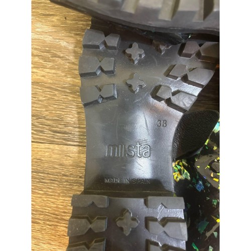 Miista Speckle Back Heeled Leather Sandals Size 38 - Picture 7 of 8