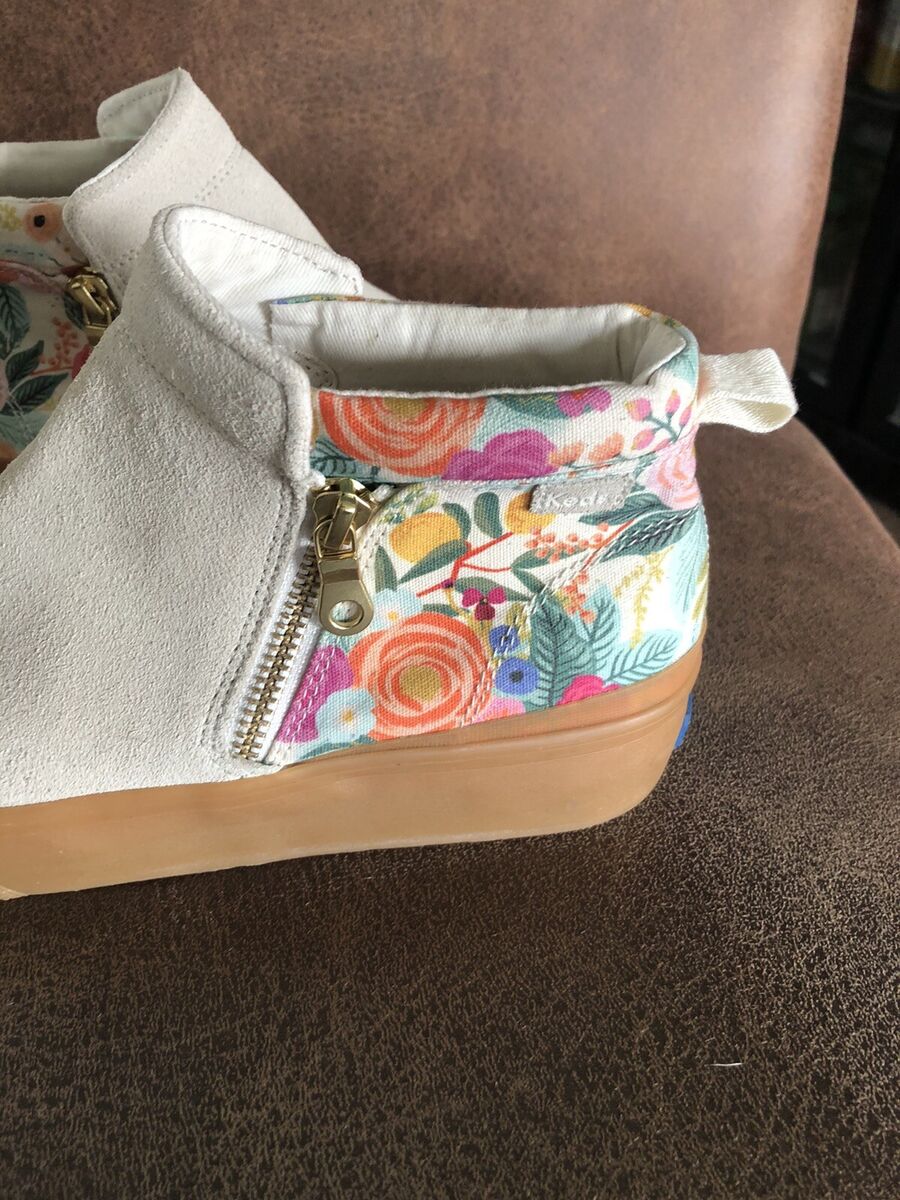 Rifle Paper Co x Keds Cooper Suede Zip Bootie Garden Party Rifle Paper Co x Keds Cooper Suede Zip Bootie Garden Party