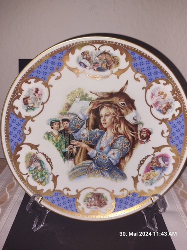 Jégou Porcellaine Limoges Paris Märchen Teller Peau d'ane Donkey Skin Eselshaut - Bild 3 von 3