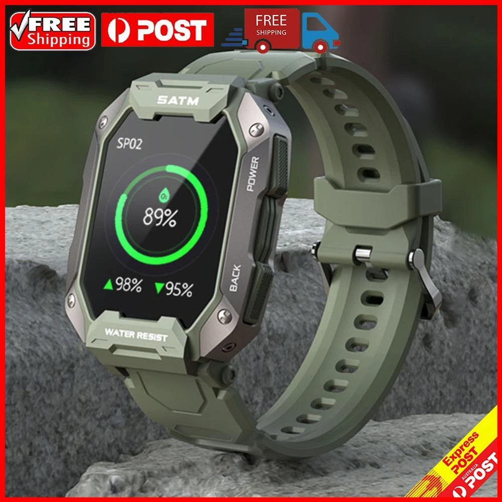 C20 1.71in Sports Watches 2PIN Magnetic Charging 380mAh for iPhone Android Phone
