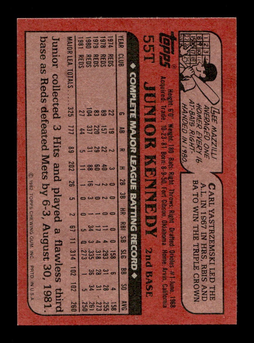 1982 Topps Traded 1-132 EX-MT/NM Pick From List All PICTURED - Picture 325 of 501