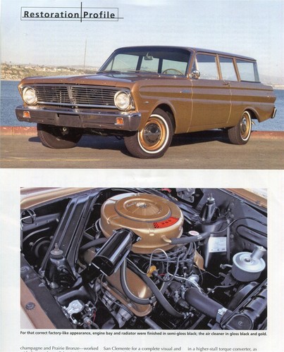 1965 FORD FALCON 2 DOOR STATION WAGON RESTORATION 6 Pg COLOR Article - 第 2/3 張圖片