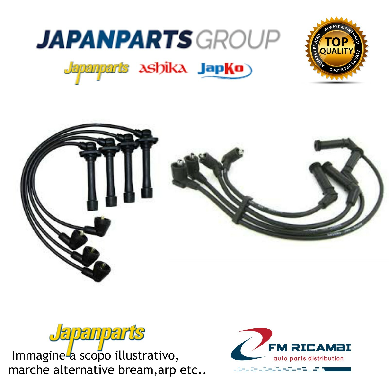 IC-W15 JAPANPARTS SERIE CAVI CANDELA CHEVROLET NUBIRA 1.6 05-