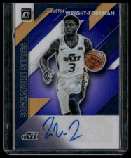 2019-20 Donruss #SS-JWF Justin Wright-Foreman Signature Series Utah Jazz