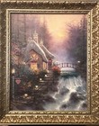 Thomas Kinkade (Usa), Hand-Enhanced "Sweetheart Cottage Ii" Ltd 785/980, Ceo, Gp