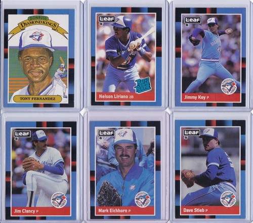 Toronto Blue Jays 1988 Leaf Baseball Team Set 18 cards - Picture 2 of 9