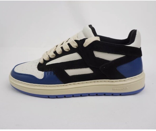 スニーカー REPRESENT SS23 SNEAKER REPTOR LOW (M12049_255) New REPRESENT Clo Reptor Low Sneaker - Black/Cobalt Blue
