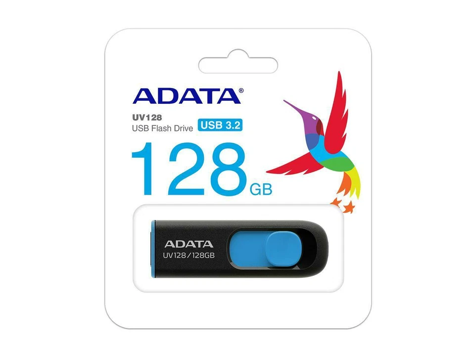 ADATA 128GB UV128 USB 3.2 Gen 1 Flash Drive (AUV128-128G-RBE) - Image 4 of 4