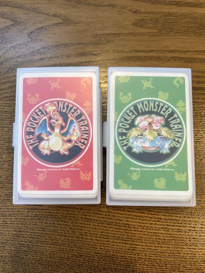 Pokemon Japanese Poker Playing Cards Deck Red Green Charizard Venusaur 108 Cards - Image 3 of 4