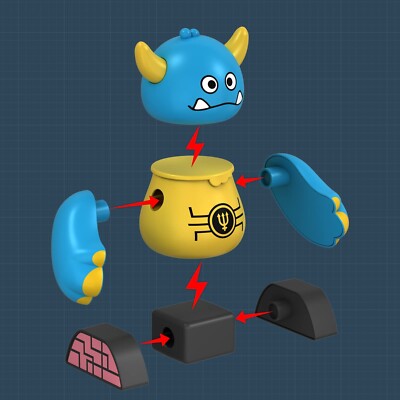 TEMI Jouet robot magnétique pour blocs de monstres de 3 à 5 ans, jouet de transformation empilable avec boîte de rangement pour enfants de 3, 4, 5, 6, 7 ans TEMI Jouet robot magnétique pour blocs de monstres de 3 à 5 ans, jouet de transformation empilable avec boîte de rangement pour enfants de 3, 4, 5, 6, 7 ans