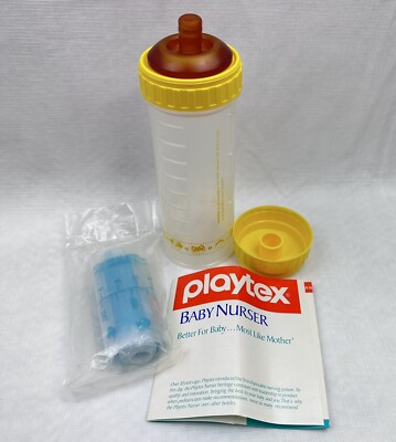 Nurser Bottles Old Fashioned Baby Bottle Nipples Vintage Playtex