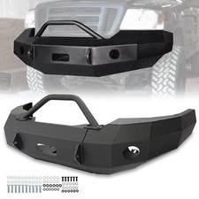 Powder Coated Front Bumper With Push Bar Black Steel Fits 1997-2003 Ford F-150 Powder Coated Front Bumper With Push Bar Black Steel Fits 1997-2003 Ford F-150