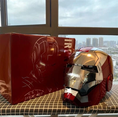 AUTOKING Fast Ship Iron Man MK5 Helmet Wearable English Voice-controlled Toy