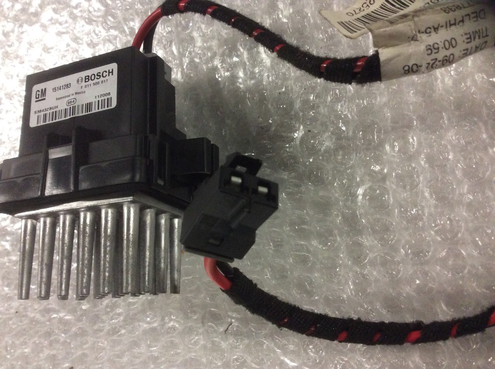 2011 VAUXHALL INSIGNIA HEATER BLOWER MOTOR FAN RESISTOR 15141283 eBay