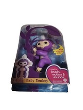 Fingerlings Baby Monkey Mia Purple with white hair Brand new hard to find