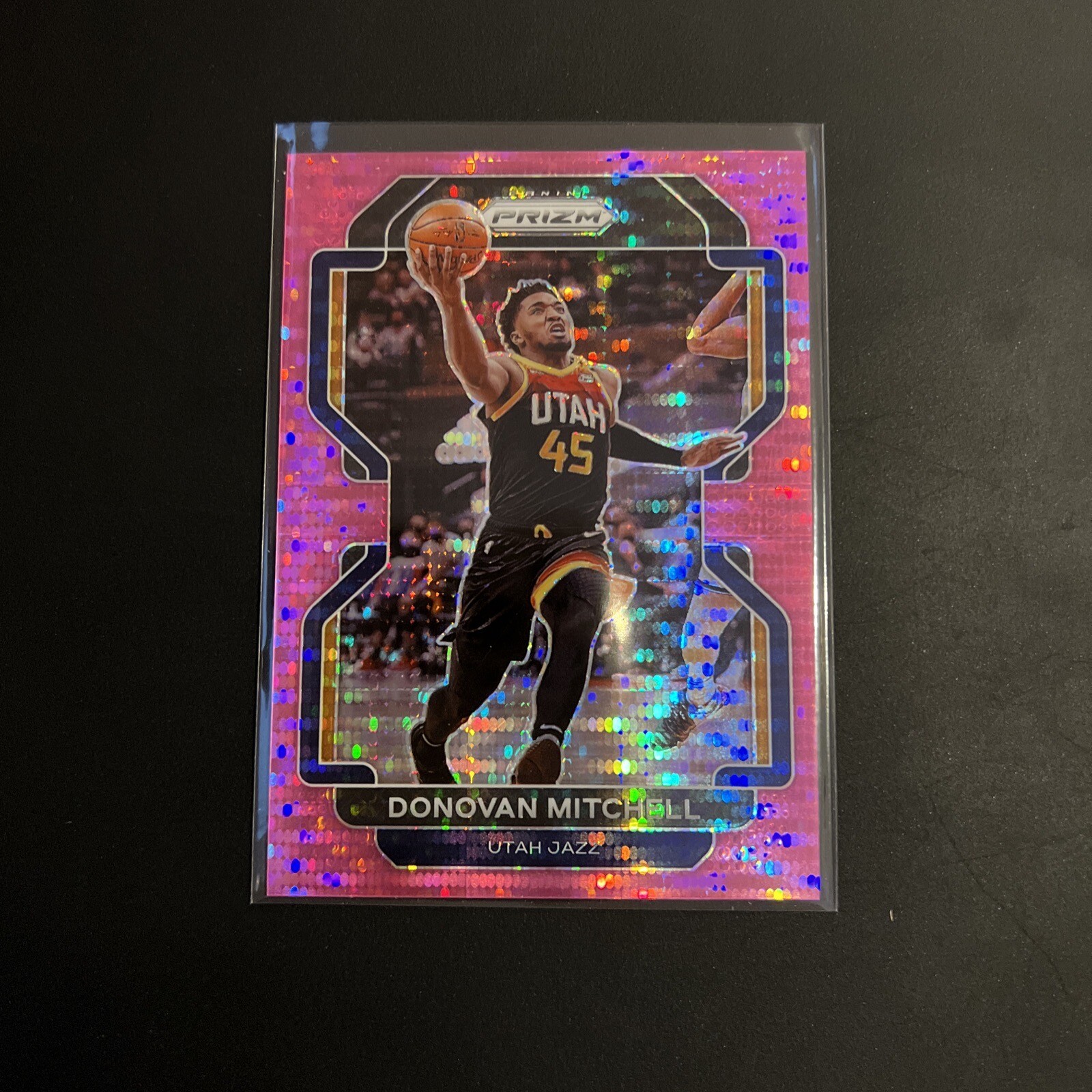 2021-22 Panini Prizm Donovan Mitchell Pink Pulsar /42 Utah Jazz Cavaliers #72