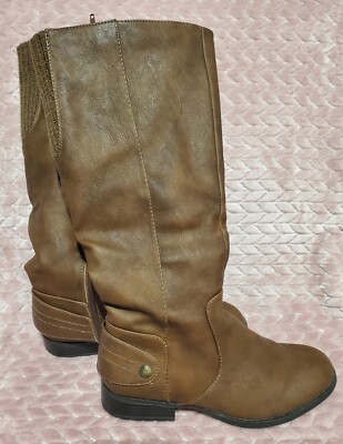 Lifestride Xandy Tall Cognac DK Tan (Brown) Boots Women 7M 