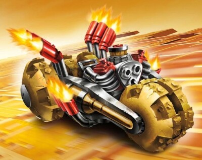 Skylanders Superchargers Vehicle Gold Rusher NFC Card FREE SHIPPING