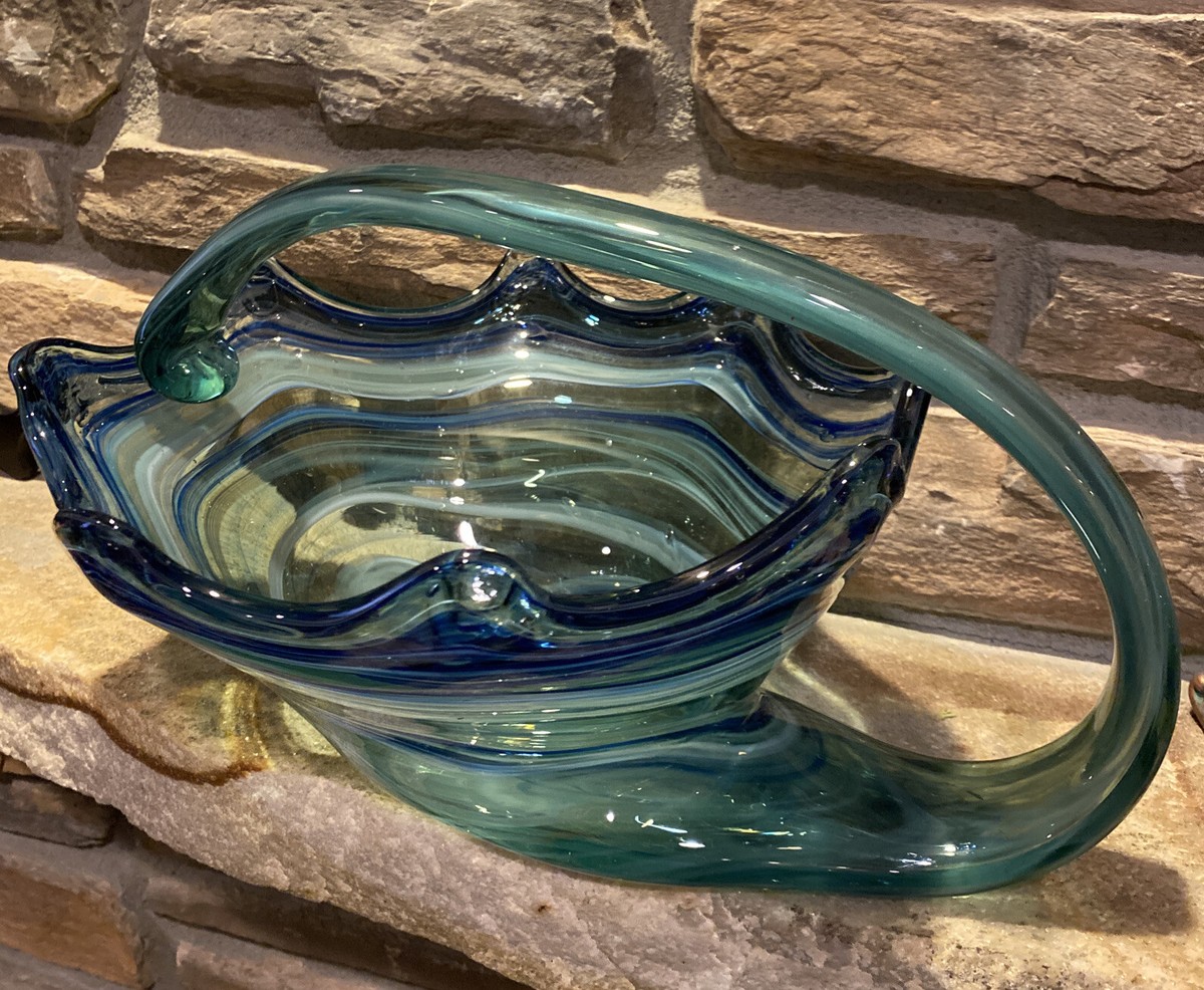 ◆ BODA Zelda footed bowl ボダ ガラスボウル 80s ◆ Kosta Boda Zelda Glass Bowl by Monica Backström/soft White