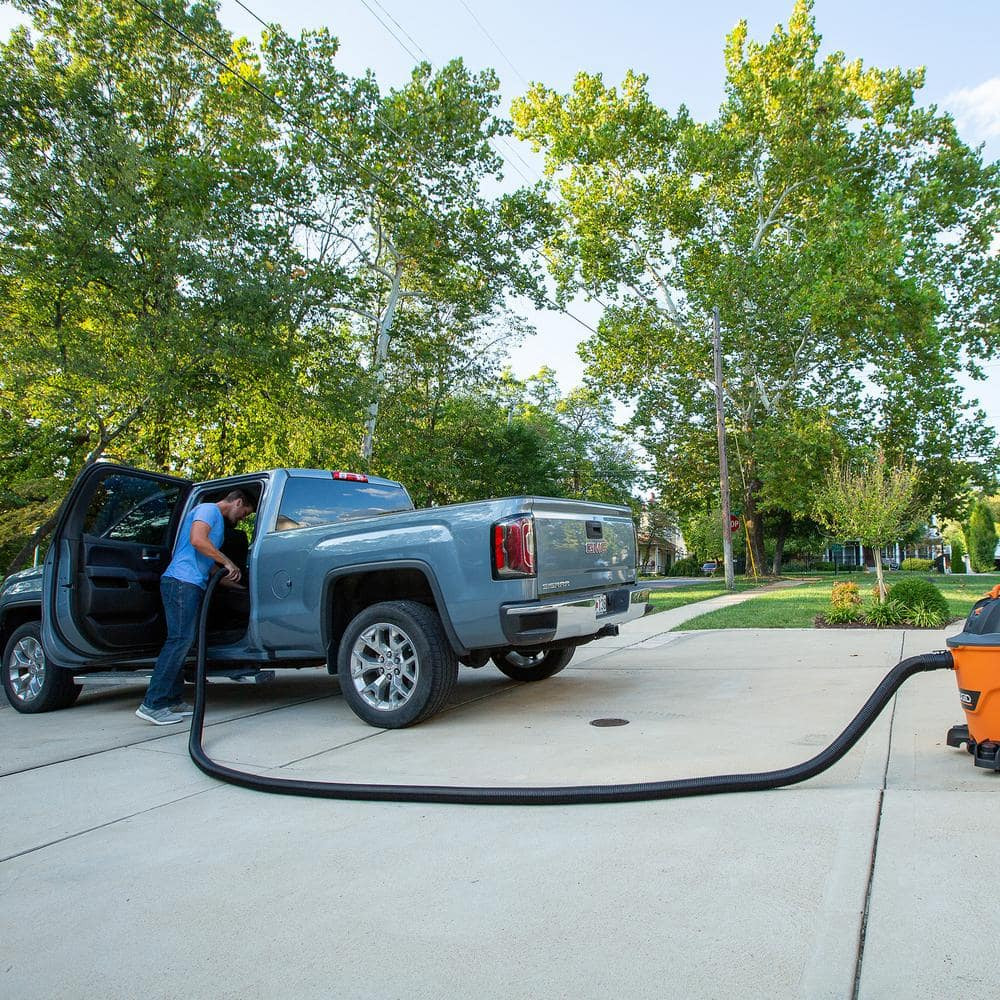 Vacuum Hose 2-1/2 In. X 20 Ft. Dual-Flex Wet Dry Shop Vac Flexible Tug-A-Long