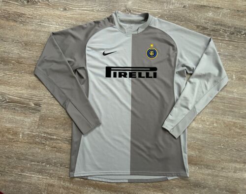 Vintage Inter Milan 2006-2007 Goalkeeper GK 1 Shirt Pirelli Nike Jersey Soccer M