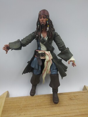 Disney Parks Exclusive Pirates Of The Caribbean Captain Jack Sparrow 7  Figure