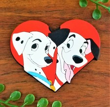 Vintage Disney Applause 101 Dalmatians Fridge Rubber Die Cut Rare Hard to Find