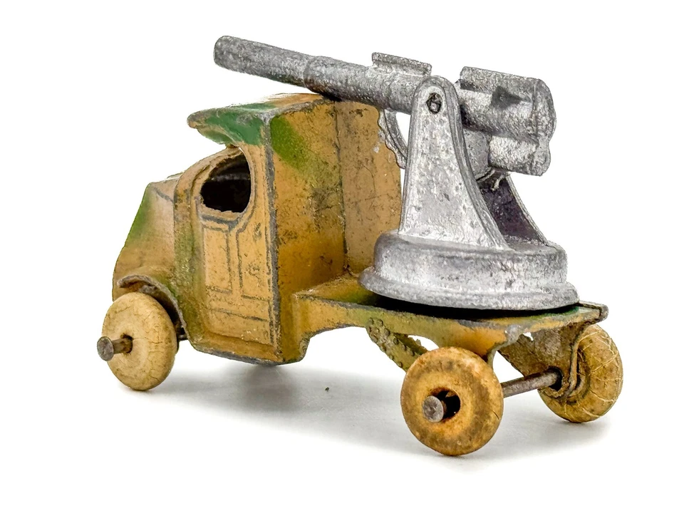 De colección Tootsietoy Pistola Antiaérea Mack Camión Diecast Dimestore Hombre Cueva Gift ¡GUAU! Foto 4 de 4