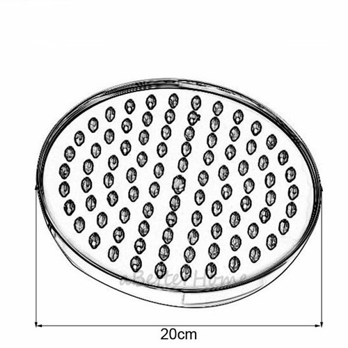 Chrome Round Shower Head Replacement Bathroom Top Overhead Rain Shower Sprayer - Picture 3 of 3