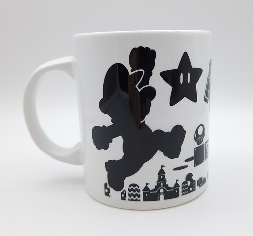 Super Mario Bic Camera limited coffee mug Japan black white Switch