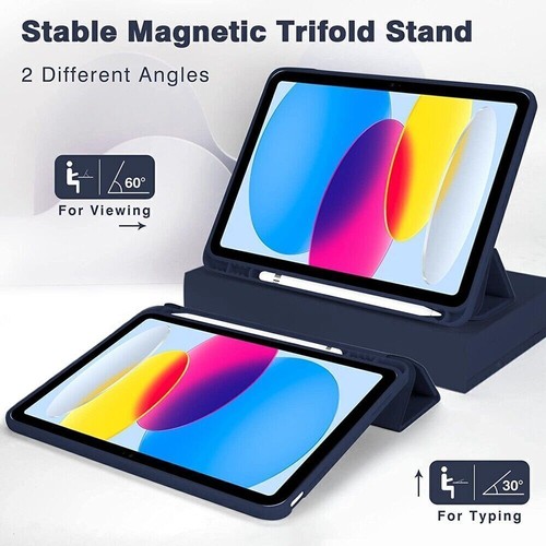 Smart Case For iPad 10/9/8/7/6/5th Gen Pro 11 12.9 Air 4/5th with Pencil Holder - Picture 38 of 51