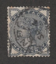 KAPPYSSTAMP 11718-49 GREAT BRITAIN SCOTT 98 SLATE BLUE USED RETAIL $10