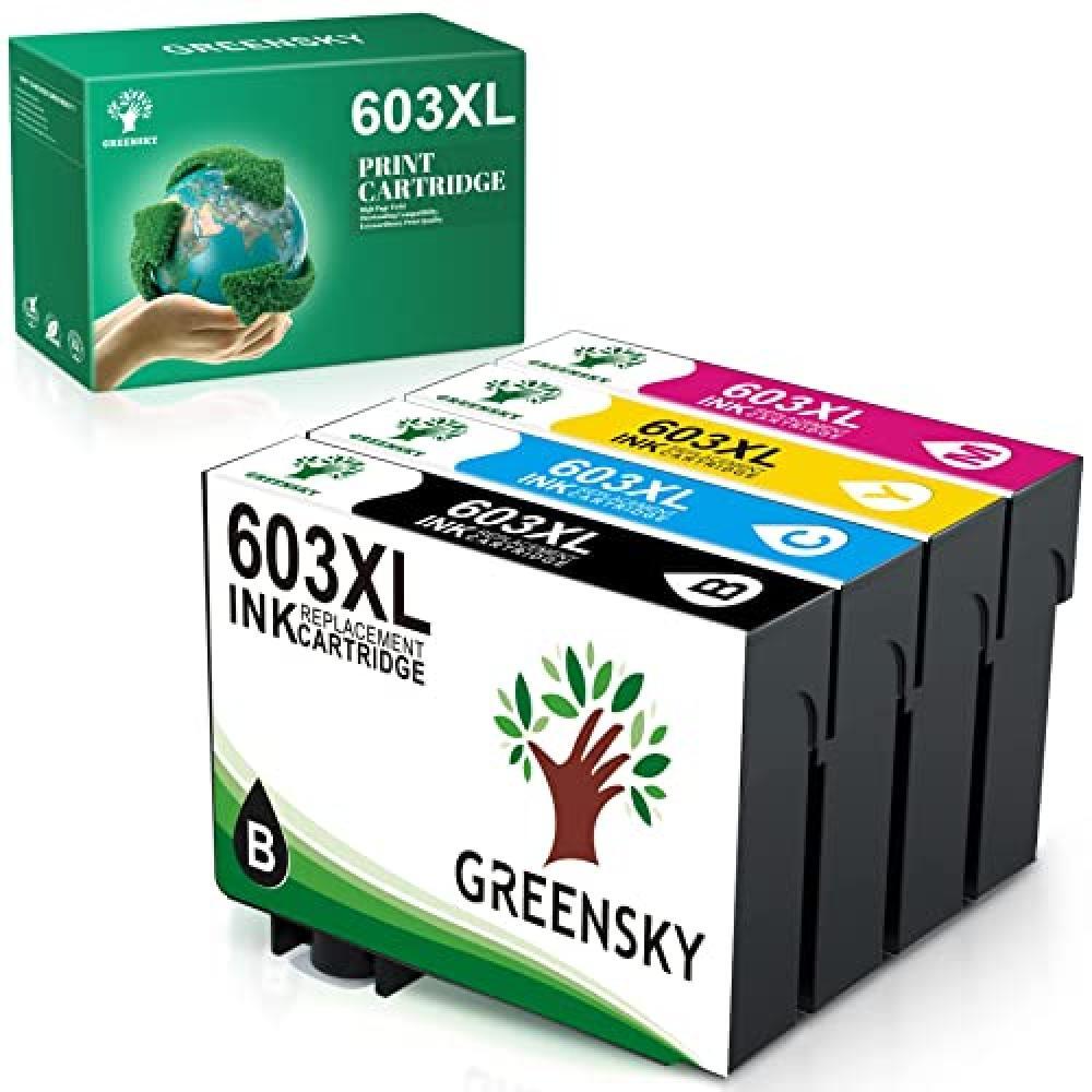 (TG. 4) GREENSKY Cartucce 603XL Compatibile per Cartucce Epson 603 603xl per Eps