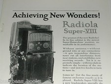 Anuncio RCA RADIOLA 1924, radio RCA Radiola Super-VIII