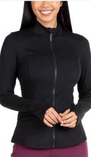 Spyder Black Active Lightweight Front Zip Jacket -Size Medium