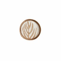 Gift Company Havanna Wand-Tischdeko Blatt Dekoration Wanddeko Jute Natur Ø 30 Cm