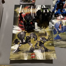 13 Vintage Lego Bionicle Figures Lot Bohrok 8560-85654 Complete *No Mask* Krana